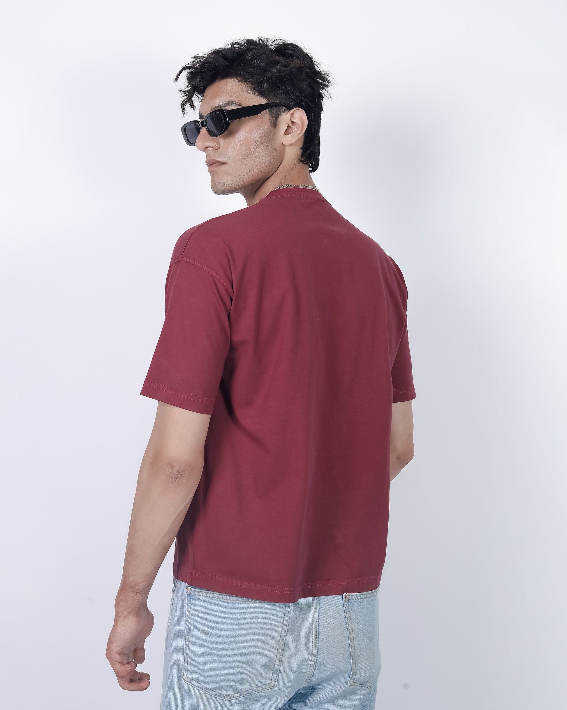 solid maroon tees