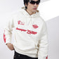 Off White Fire Graphic Hoodie