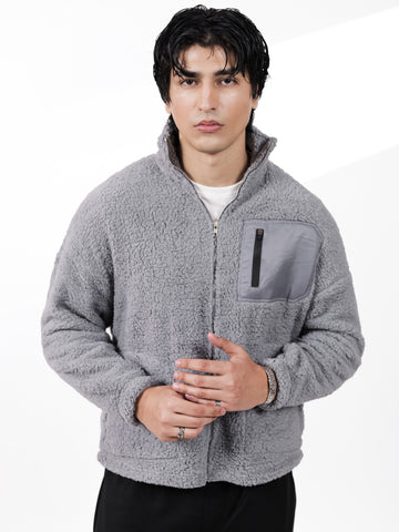 Grey Sherpa Jacket