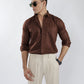 Brown Button Down Shirt