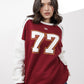 Maroon Digit Sweatshirt