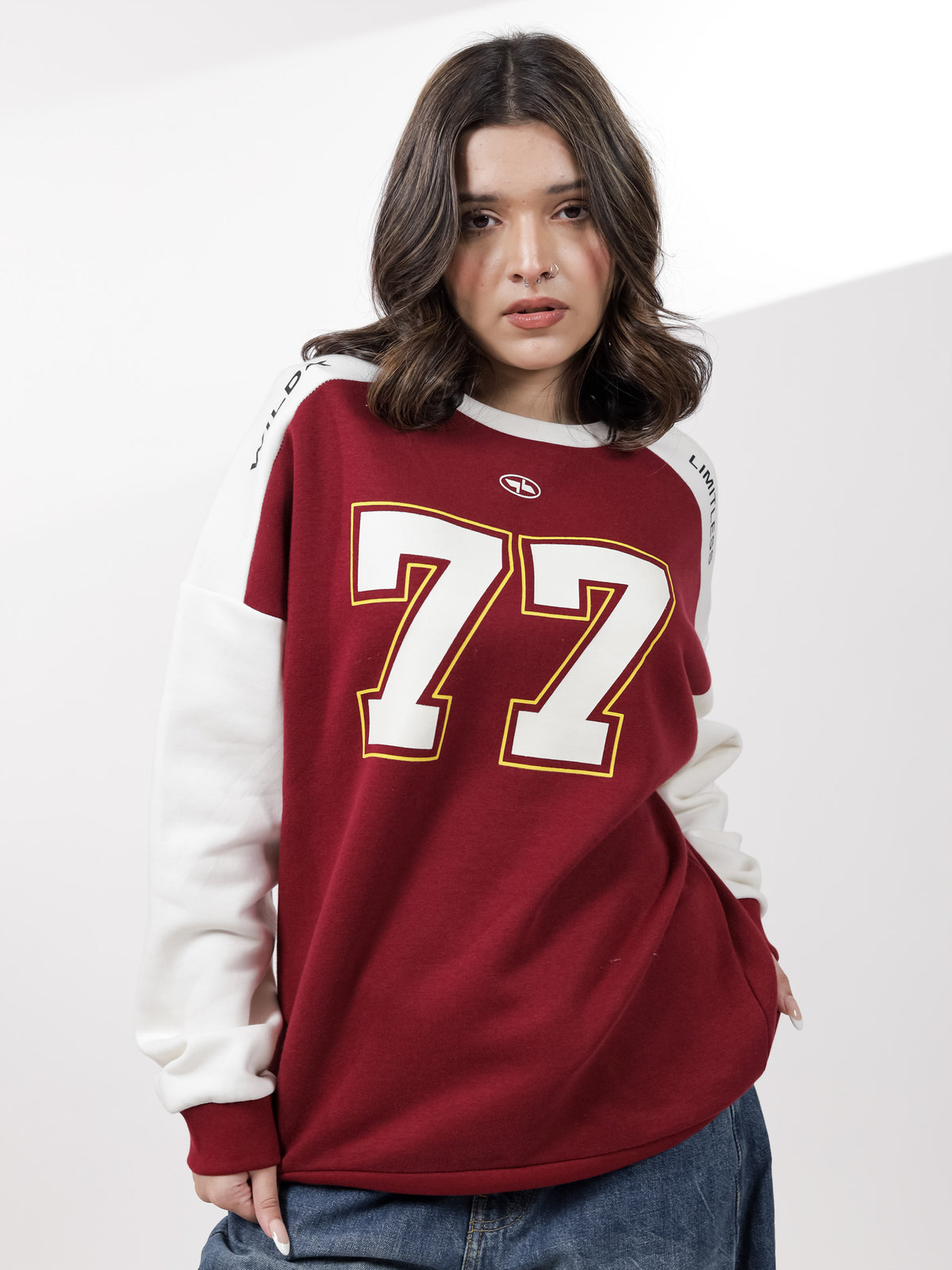 Maroon Digit Sweatshirt