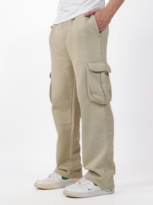 Beige Cargo Trouser