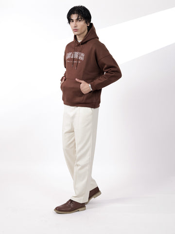 Brown & Off White CO-Ord Set