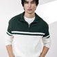 Green & Off White Sweater