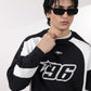 Black & White Racer Digit Sweatshirt