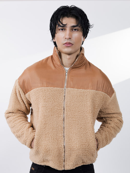 Beige Sherpa Jacket