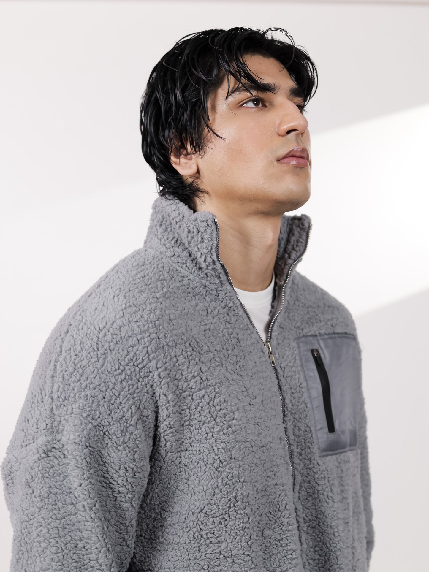 Grey Sherpa Jacket