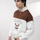 Beige & Brown Quarter Zipper