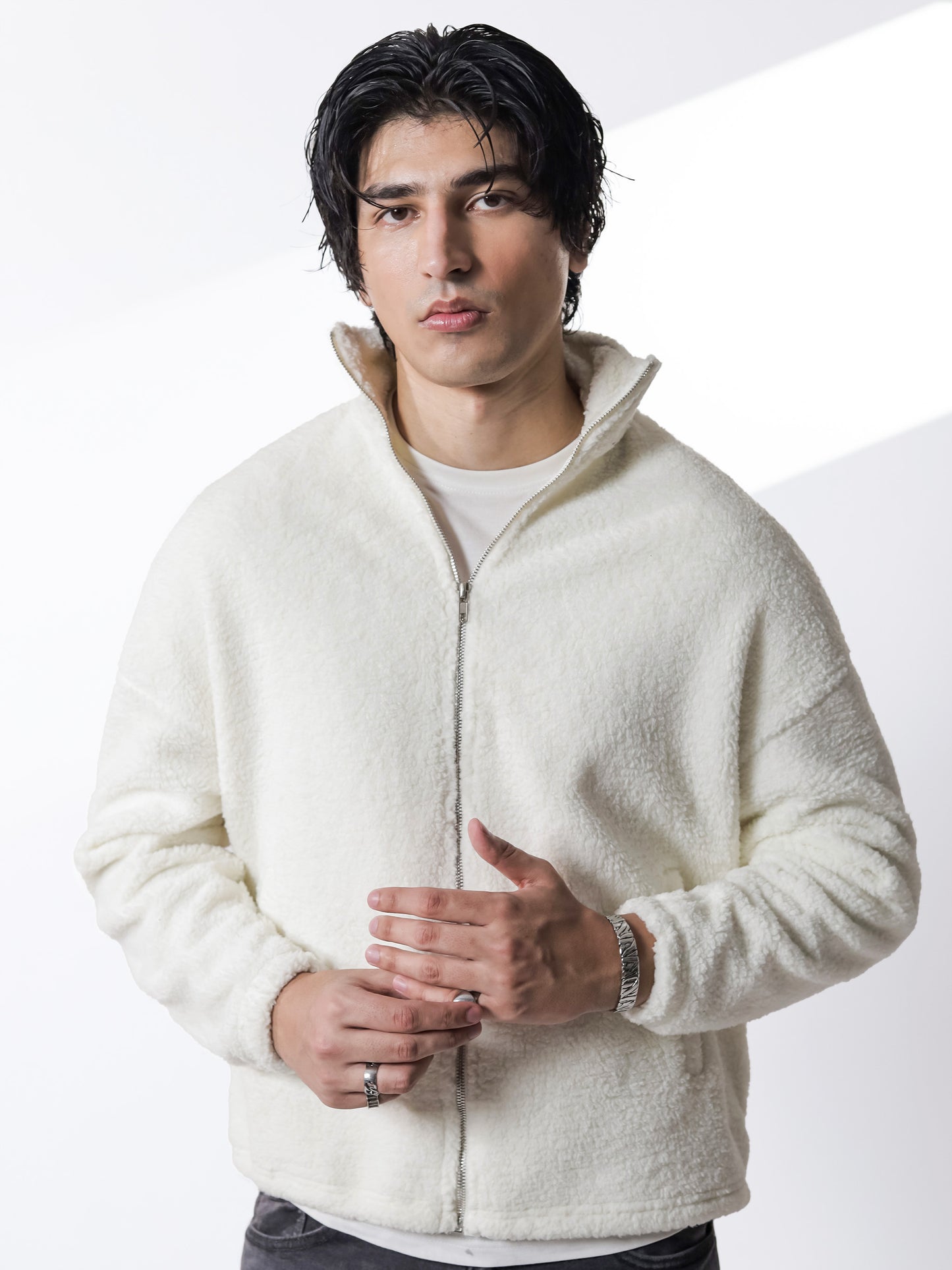 White Sherpa Jacket