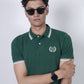 polo shirt green solid