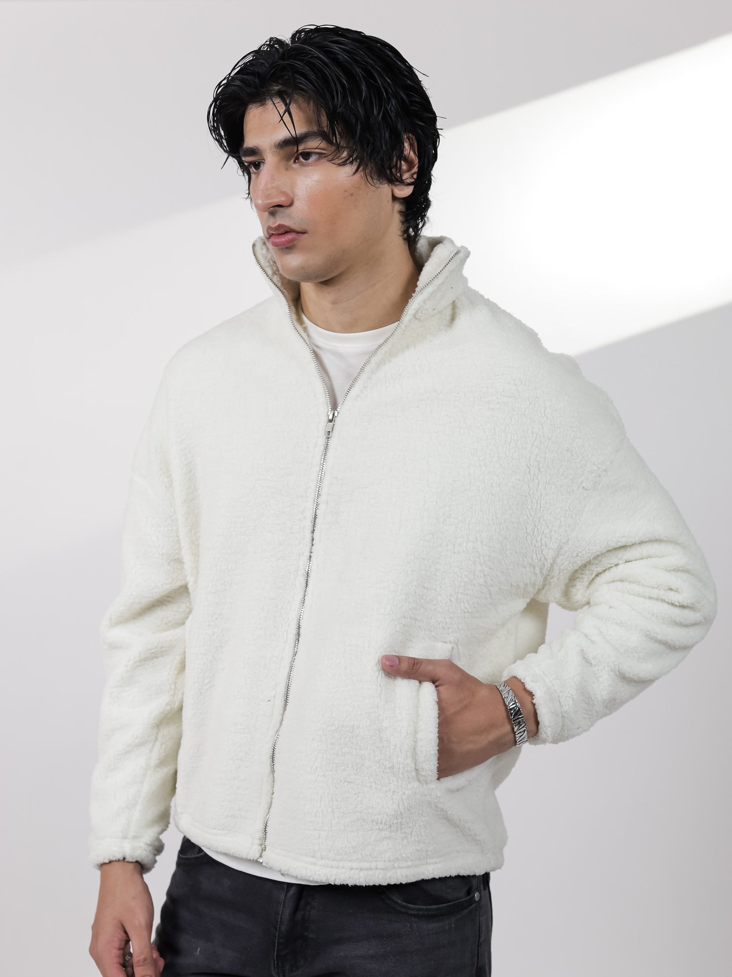 White Sherpa Jacket