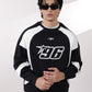 Black & White Racer Digit Sweatshirt