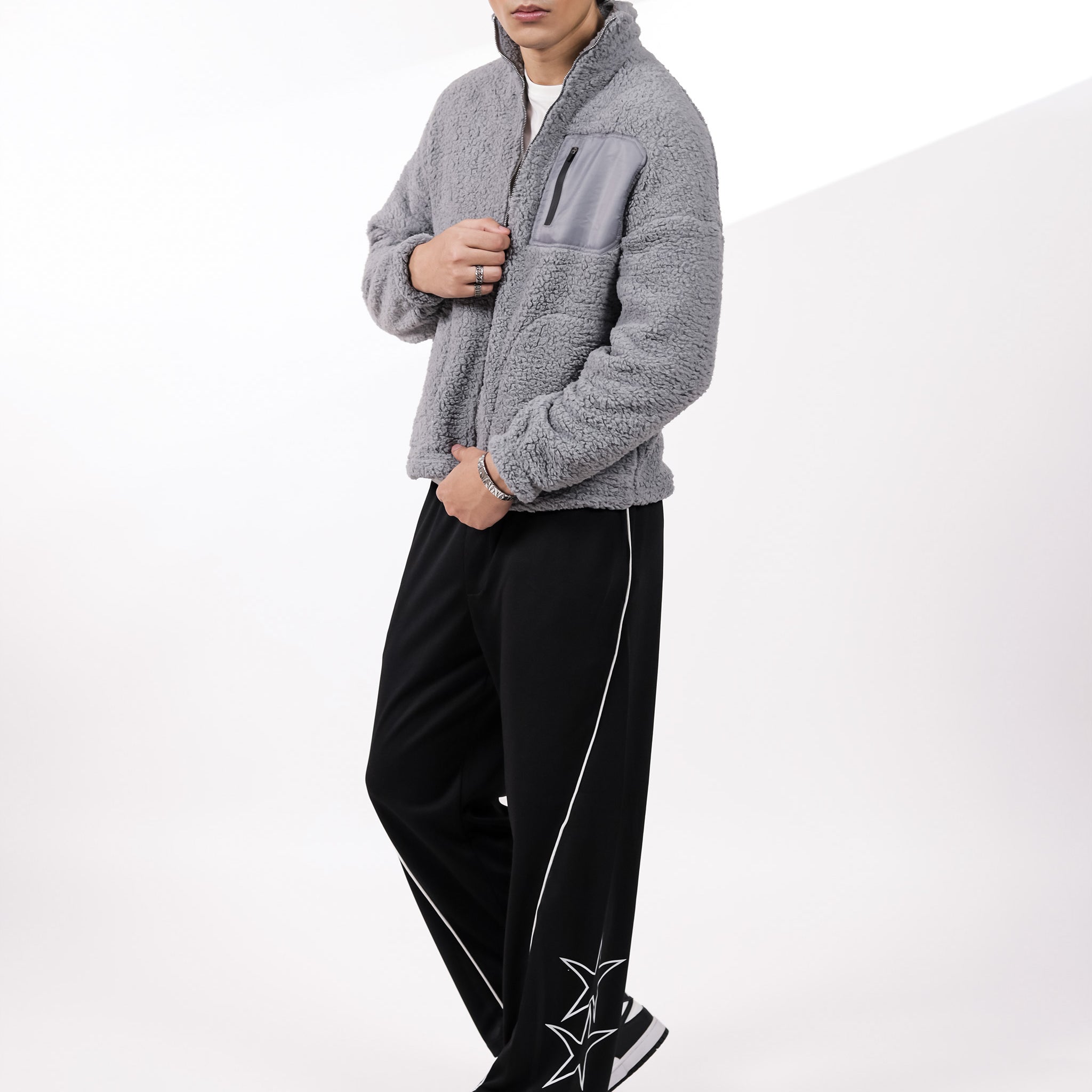 Grey Sherpa CO-Ord Set