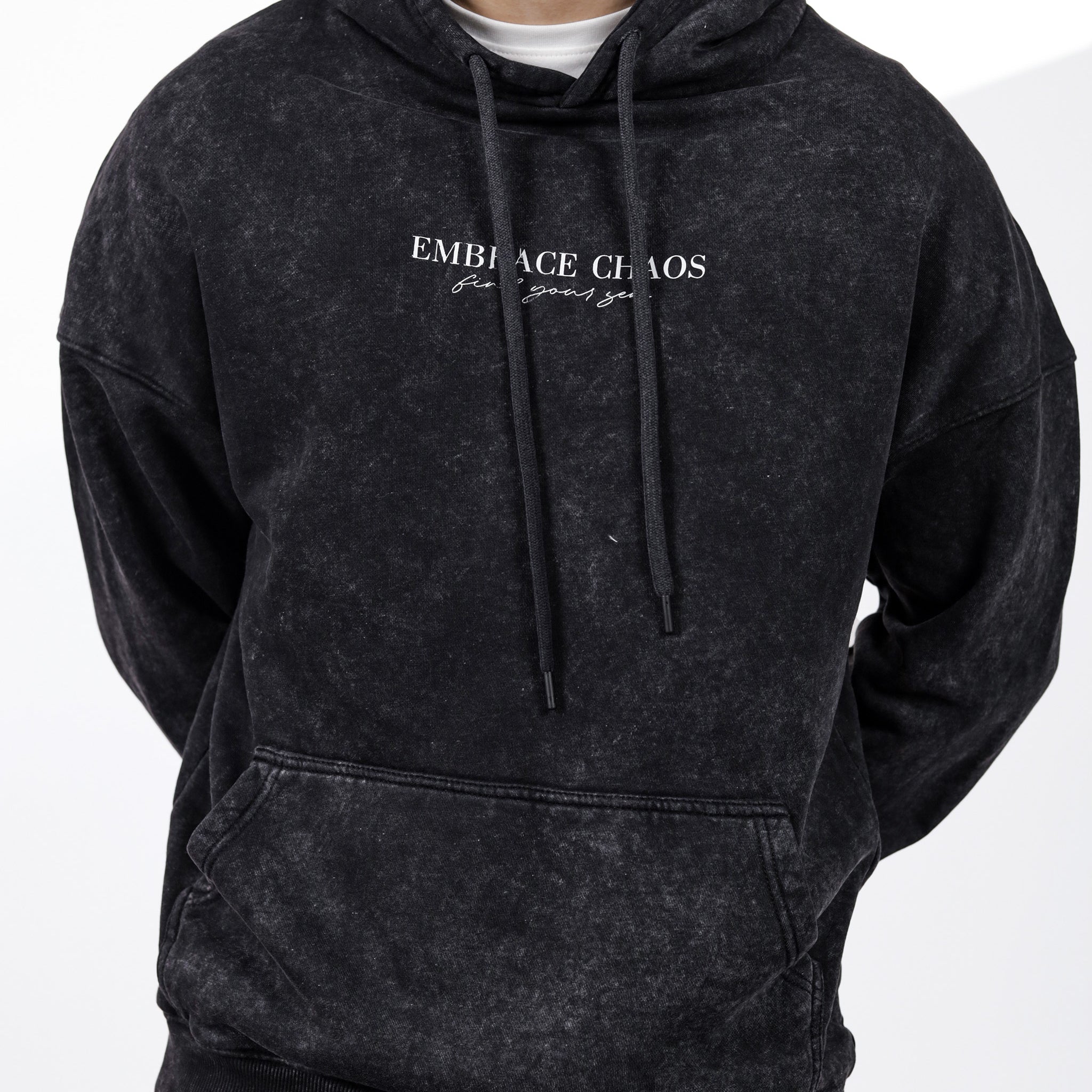 Acid Wash Graphic Hoodie