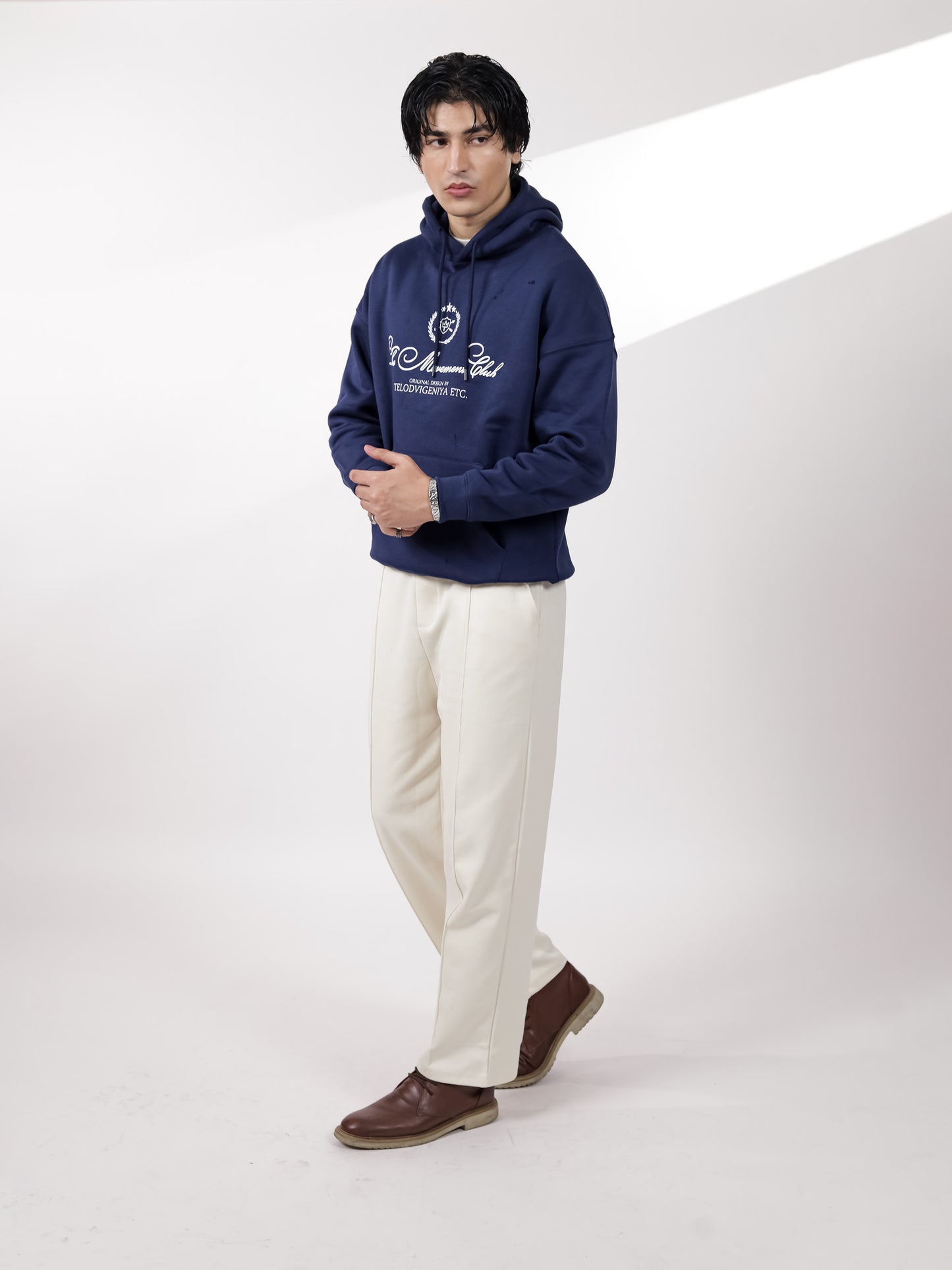 Navy Graphic Hoodie