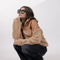 Beige Sherpa Jacket
