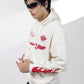 Off White Fire Graphic Hoodie