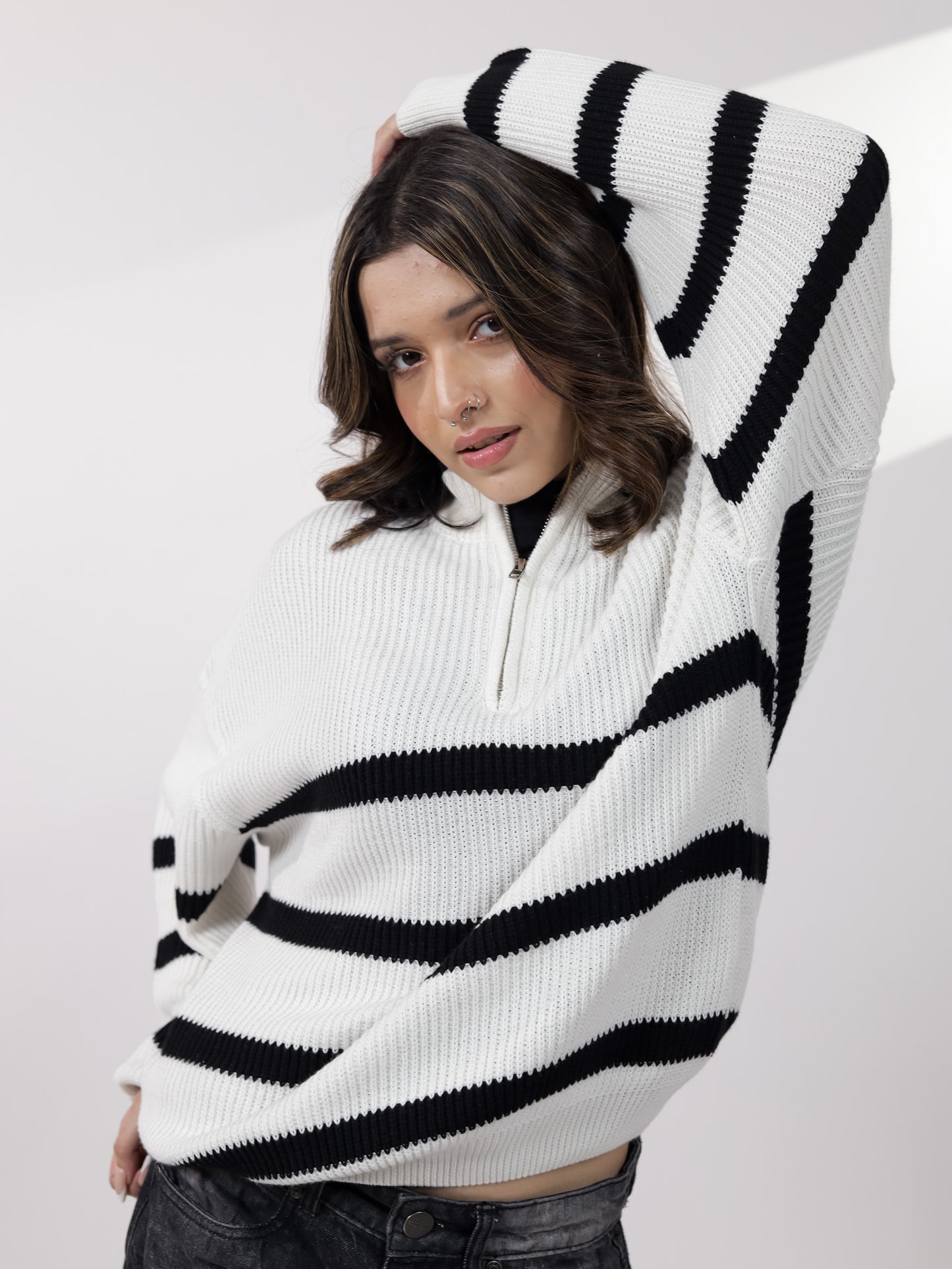 Black Stripe Sweater