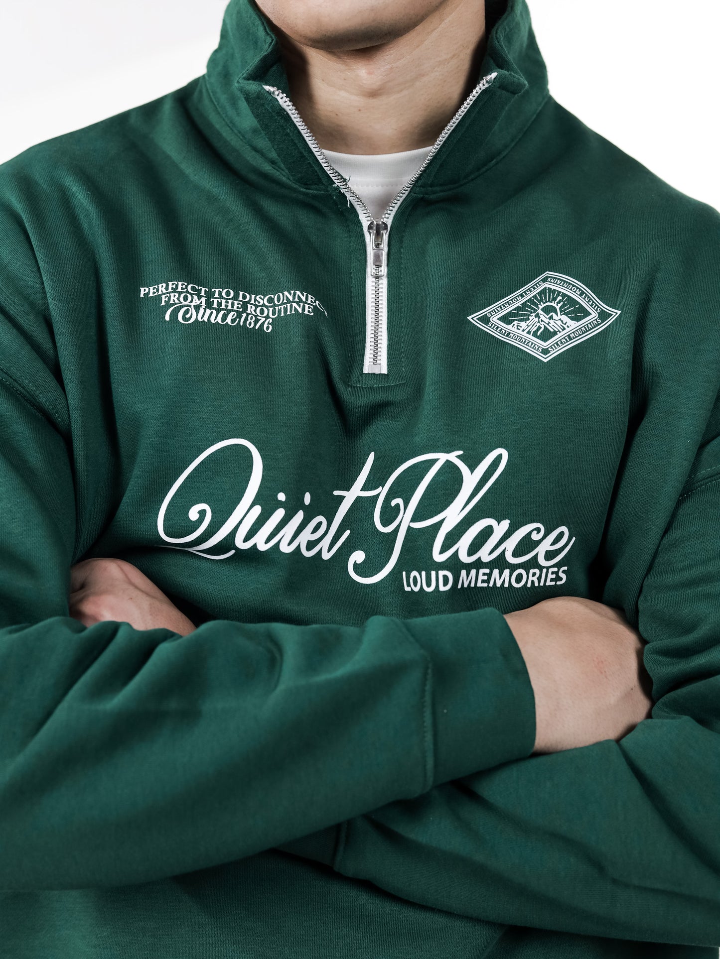 Green Quarter Zipper
