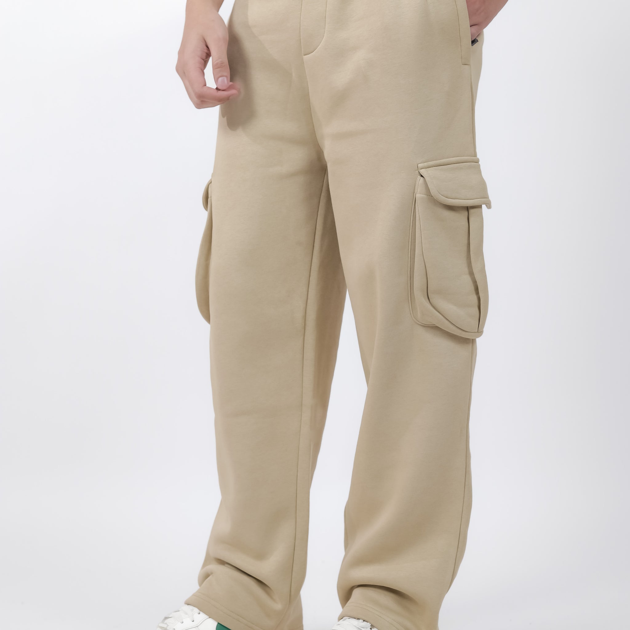 Beige Cargo Trouser