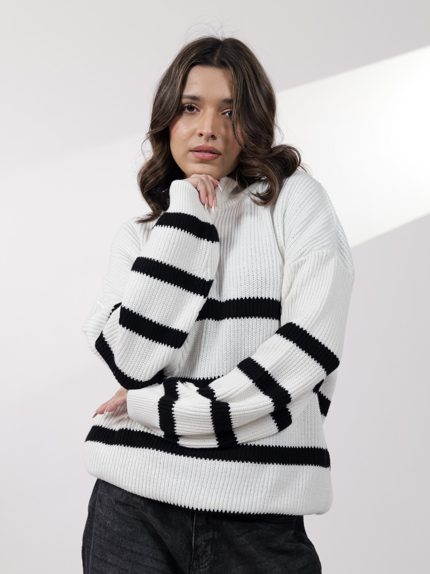 Black Stripe Sweater