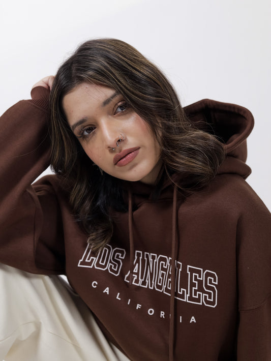 Brown Graphic Hoodie