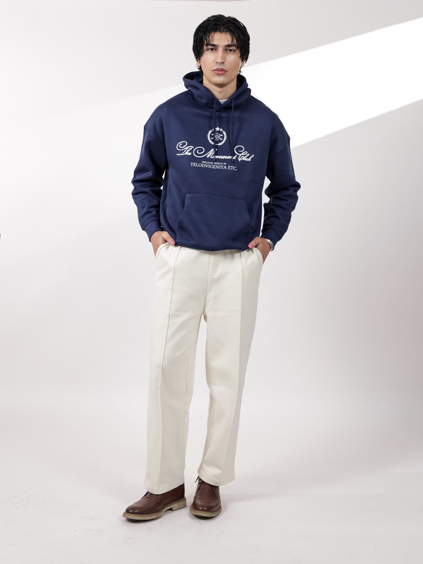 Navy Graphic Hoodie