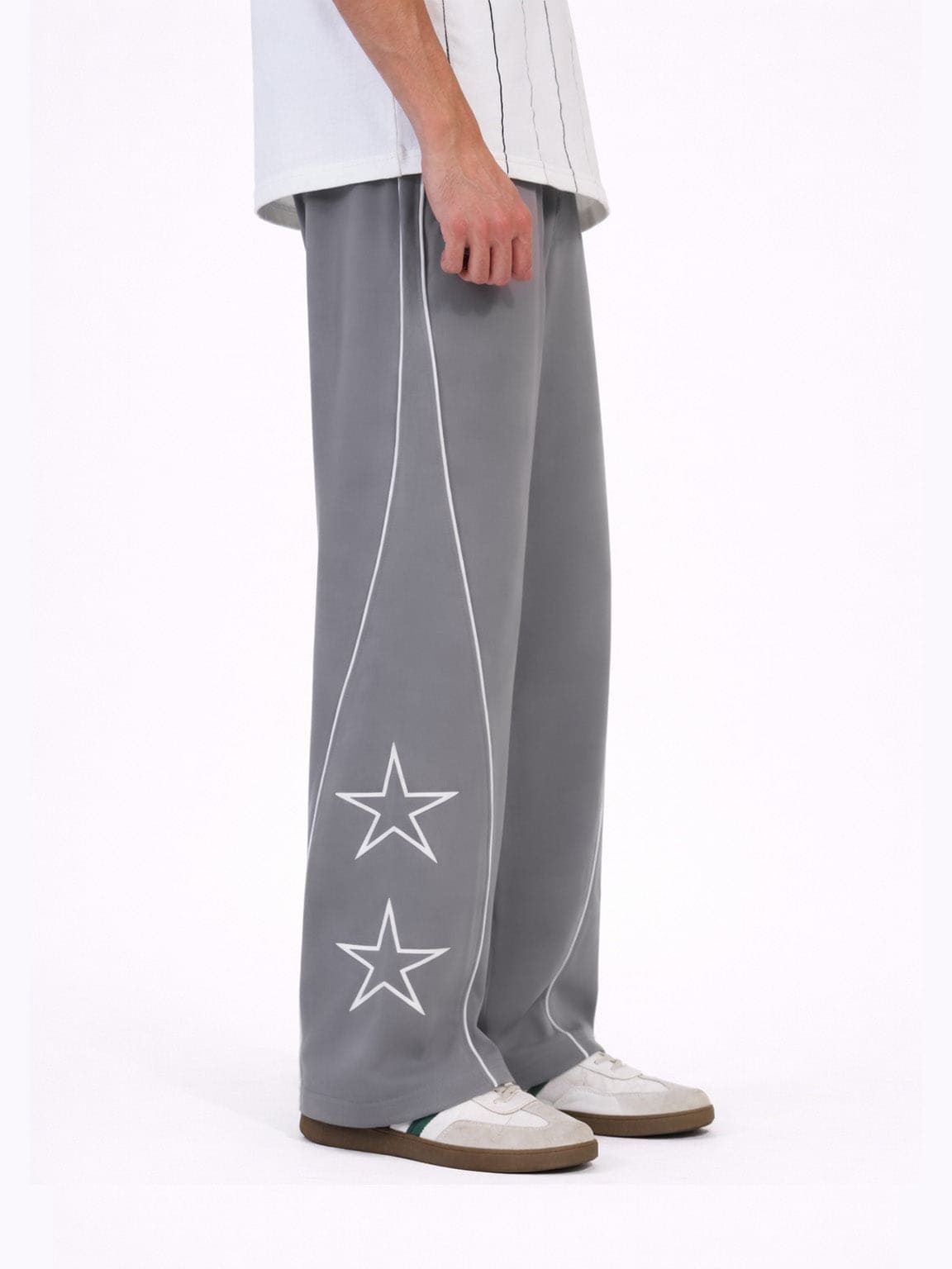 Star Print Steel Gray