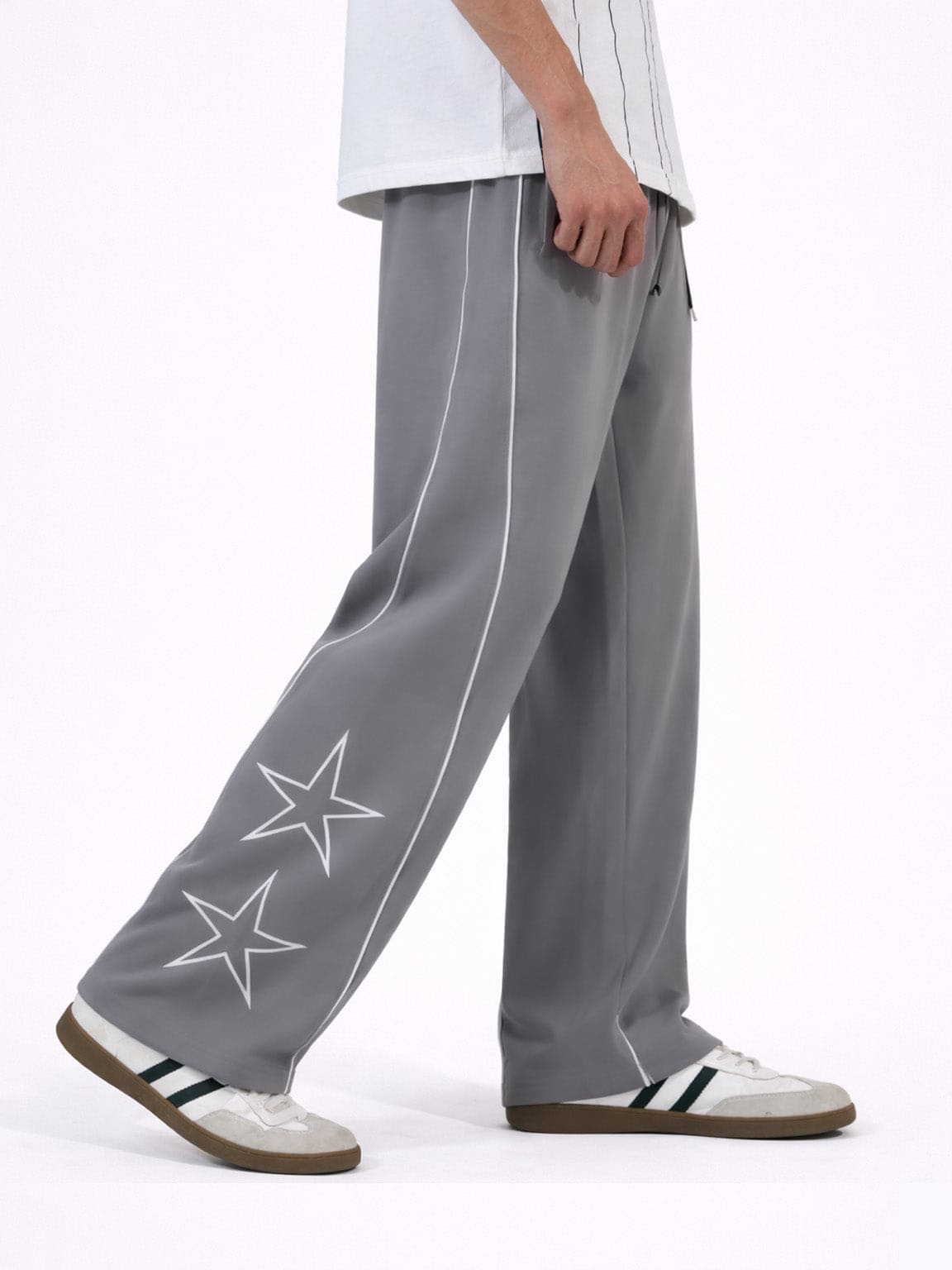 Star Print Steel Gray