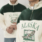 Beige & Green Quarter Zipper