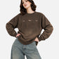 Brown Washed Sweatshirt