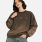 Brown Washed Sweatshirt