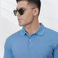 Blue Ribbed Polo