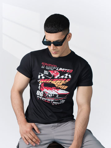Black Graphic Tee