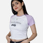 Lavender Raglan Crop Top