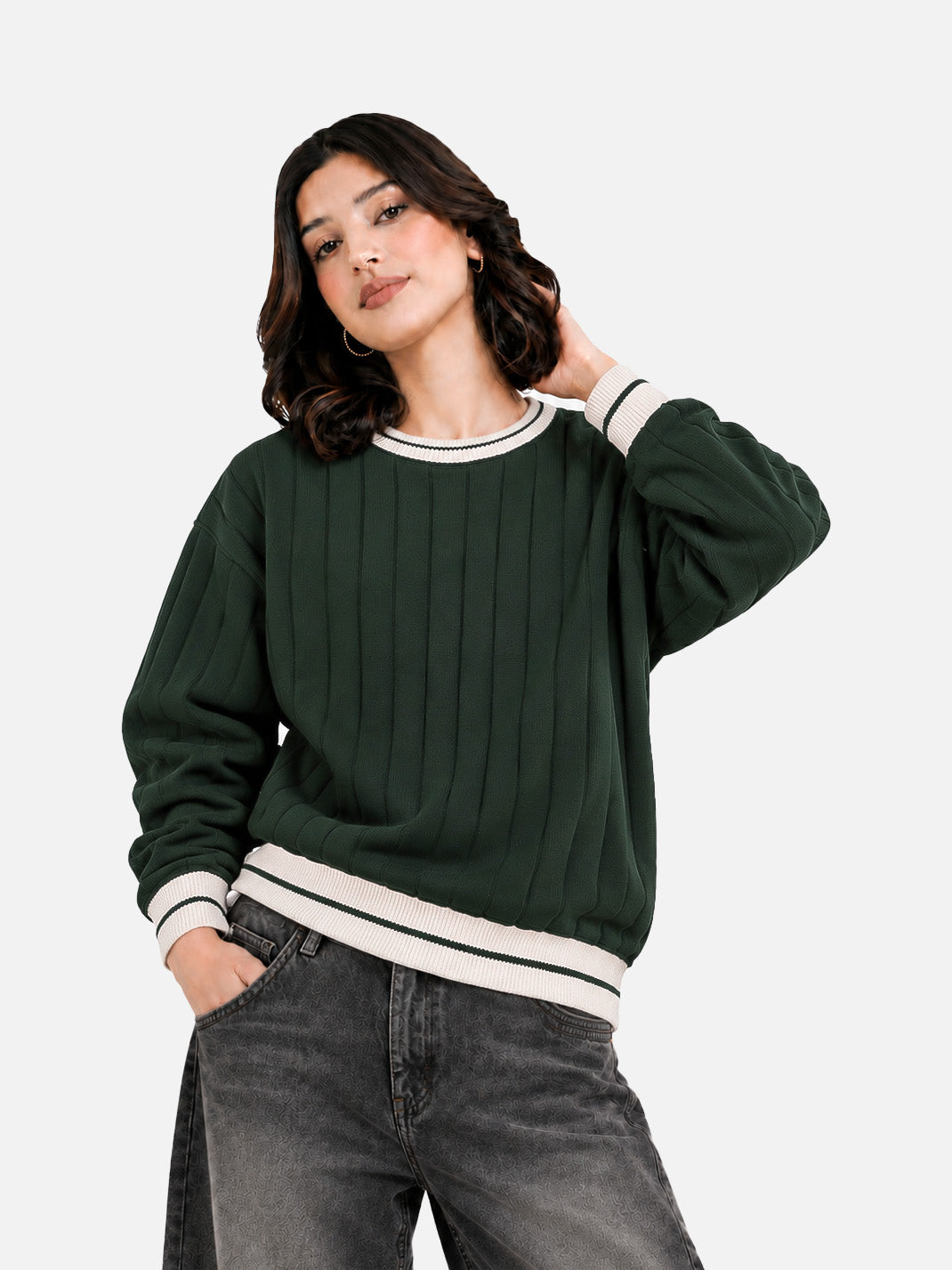 Green Knitted Sweater