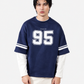 Navy Under Sleeve Sweatshirt