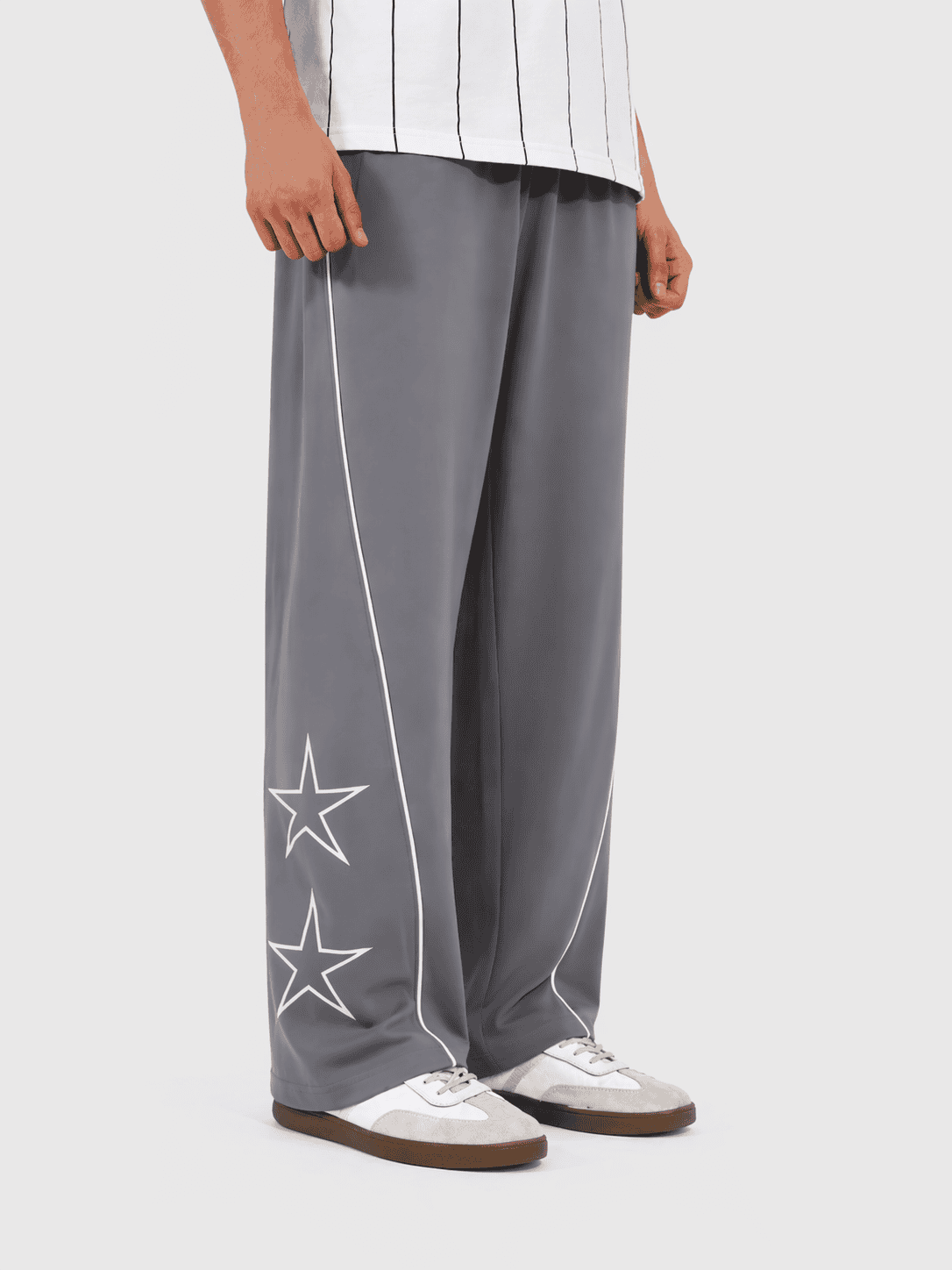 Star Print Steel Gray