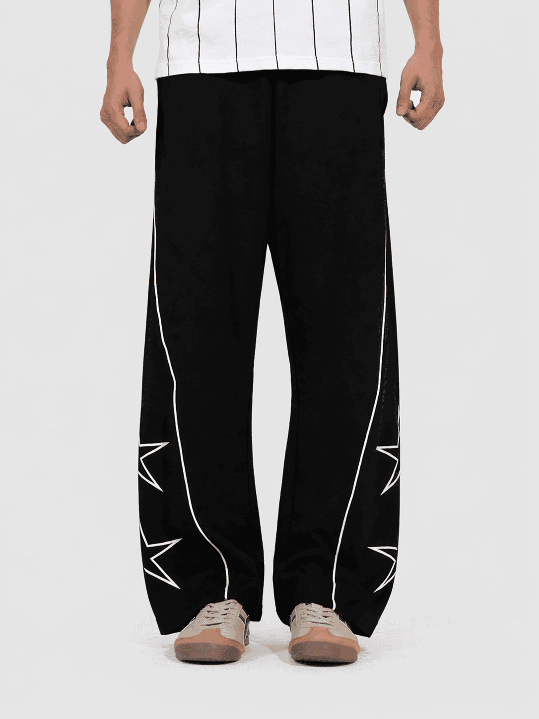 Black Star Print Trouser