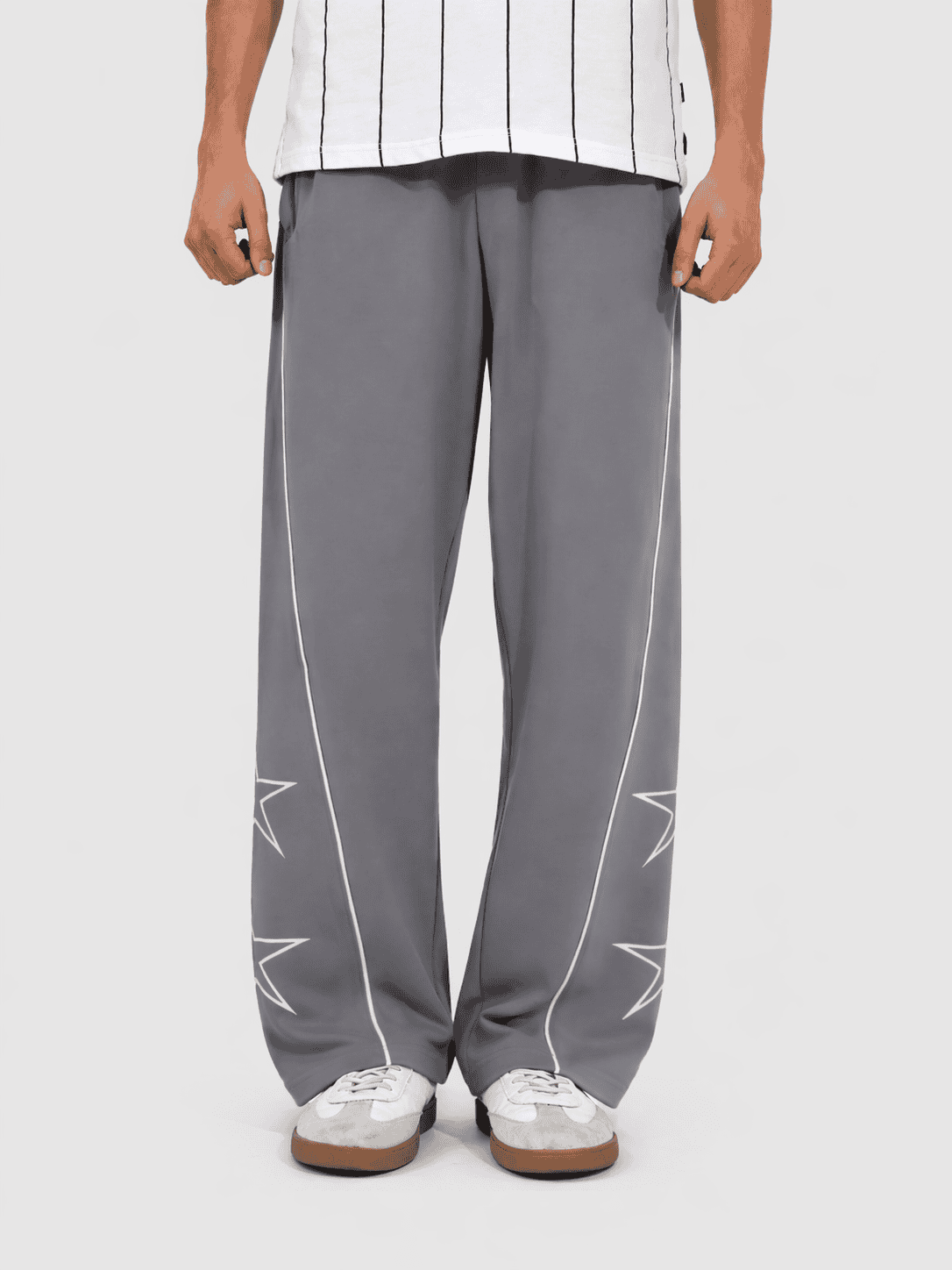 Star Print Steel Gray