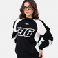 Black & White Racer Digit Sweatshirt