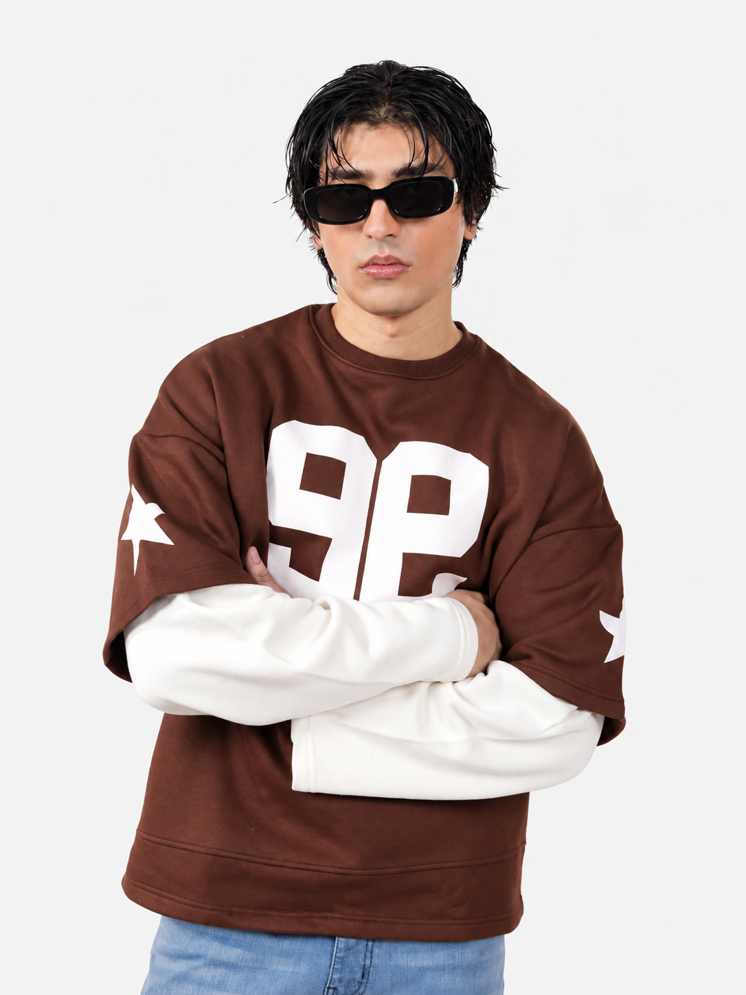 Brown Under Sleeve Sweatshirt