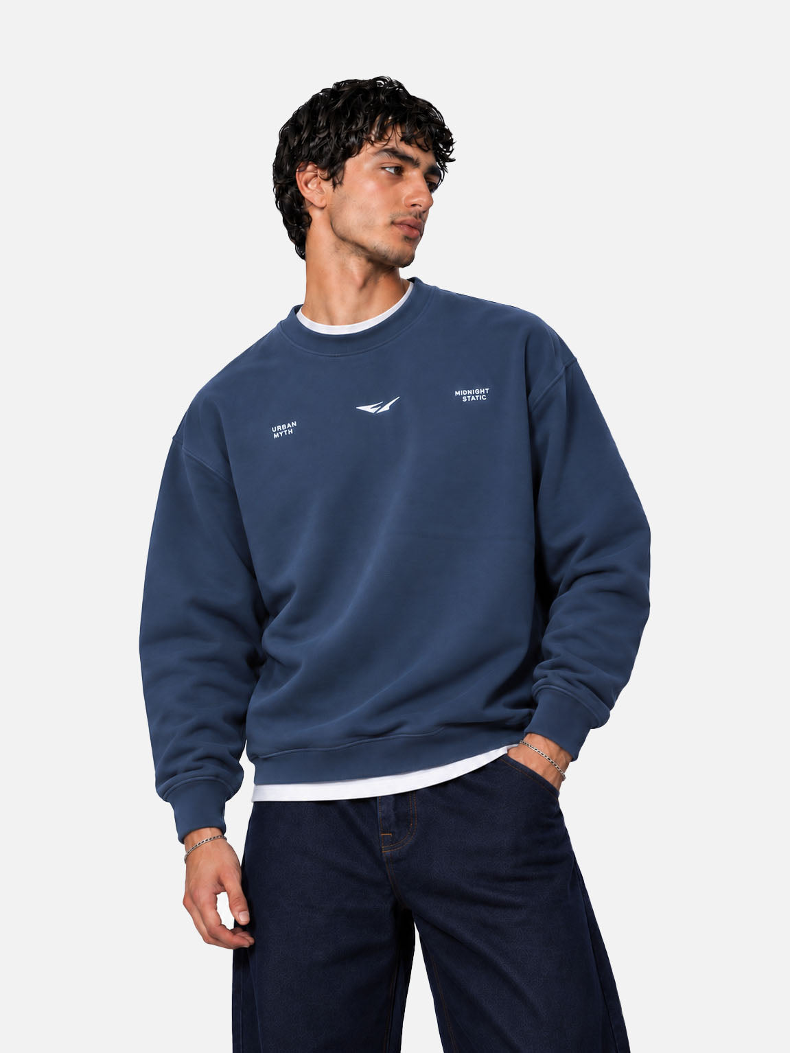 Midnight Static Crewneck