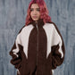 brown sherpa jacket for women in pakistan