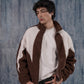 Brown & White Sherpa Jacket