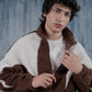 Brown & White Sherpa Jacket