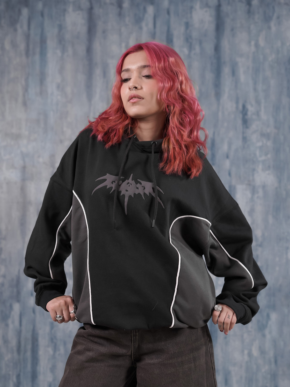 goth print hoodie in Pakistan