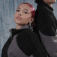 Black & Gray Sherpa Jacket