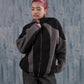Black & Gray Sherpa Jacket